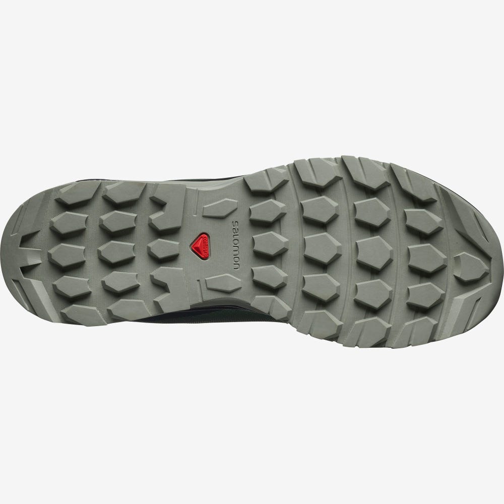Women's Salomon VAYA Hiking Shoes Green/Grey | QLHB-01249