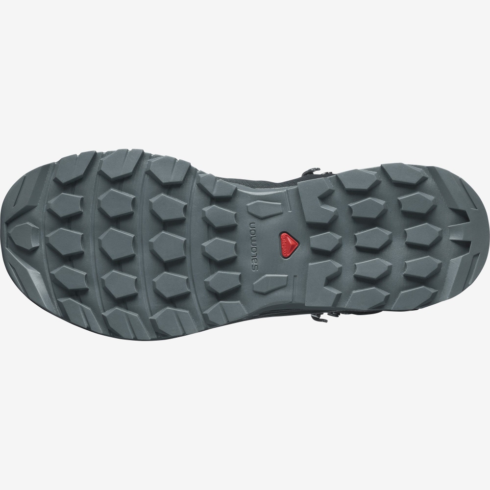 Women's Salomon VAYA MID GORE-TEX Hiking Boots Grey/Black | BZLC-97450