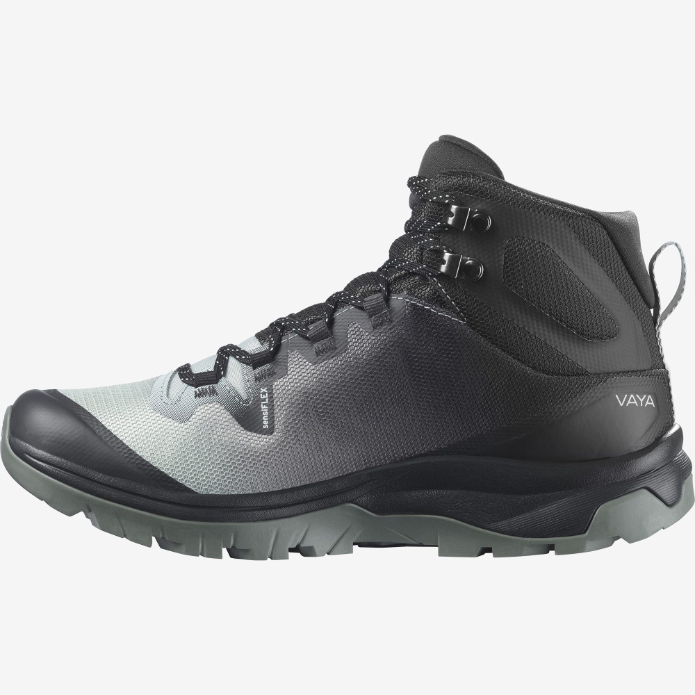 Women's Salomon VAYA MID GORE-TEX Hiking Boots Light Turquoise Grey | SWZH-18750