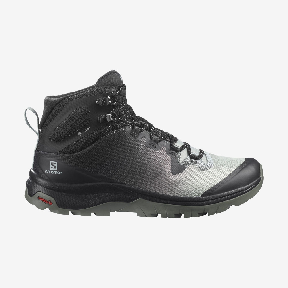 Women\'s Salomon VAYA MID GORE-TEX Hiking Boots Light Turquoise Grey | SWZH-18750