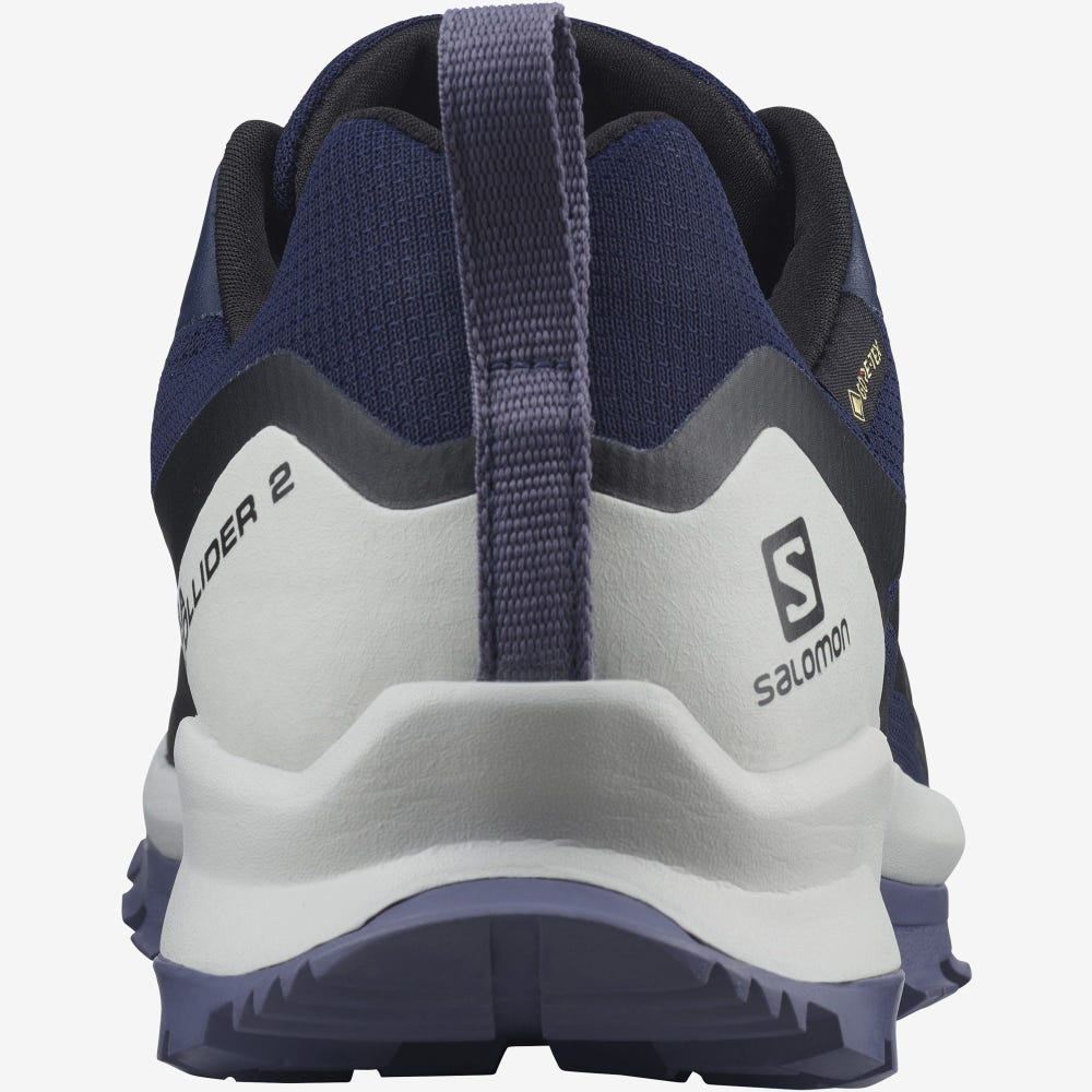 Women's Salomon XA COLLIDER 2 GORE-TEX Trail Running Shoes Blue | EUGS-95270
