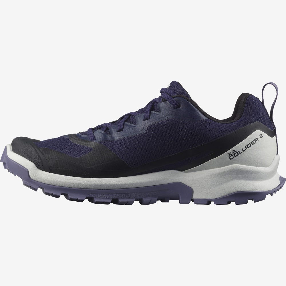 Women's Salomon XA COLLIDER 2 GORE-TEX Trail Running Shoes Blue | EUGS-95270