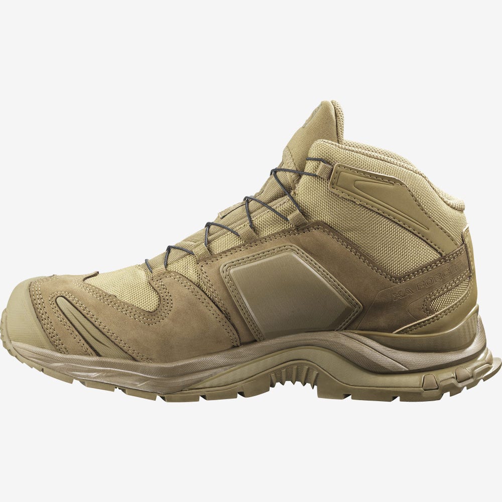 Women's Salomon XA FORCES MID GORE-TEX Tactical Boots Brown | JWDU-69754