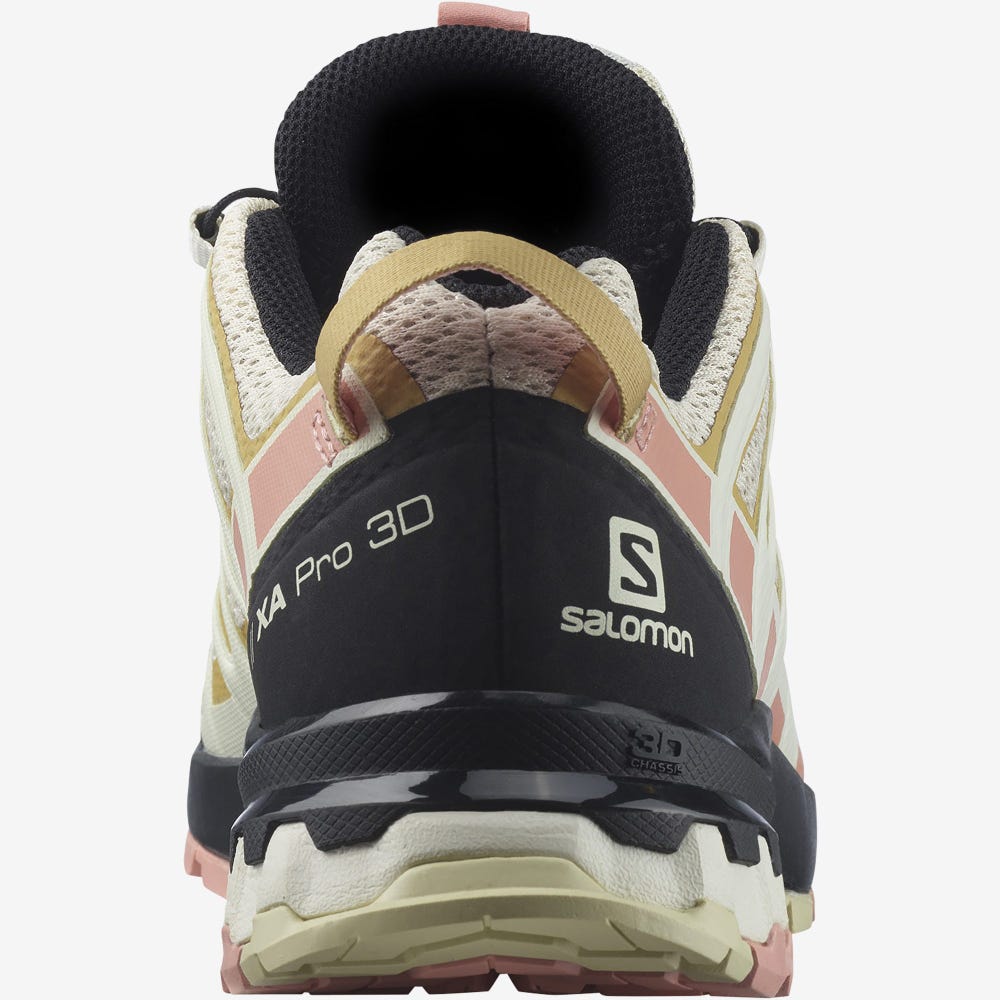 Women's Salomon XA PRO 3D v8 Hiking Shoes Light Yellow | JORS-31247