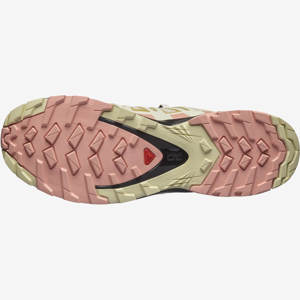 Women's Salomon XA PRO 3D v8 Hiking Shoes Light Yellow | JORS-31247