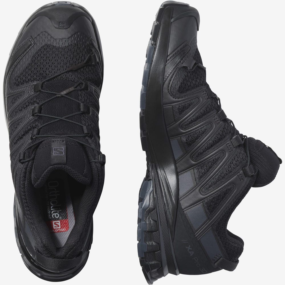 Women's Salomon XA PRO 3D v8 Trail Running Shoes Black | ABWN-94627