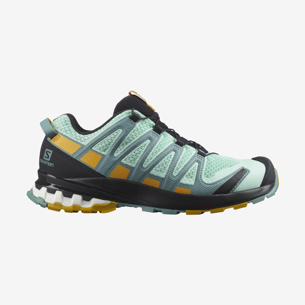 Women\'s Salomon XA PRO 3D v8 Trail Running Shoes Green | EMCU-25031