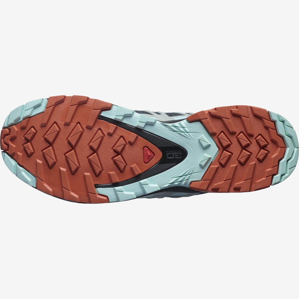 Women's Salomon XA PRO 3D v8 Trail Running Shoes Grey/Orange | NBSH-94265