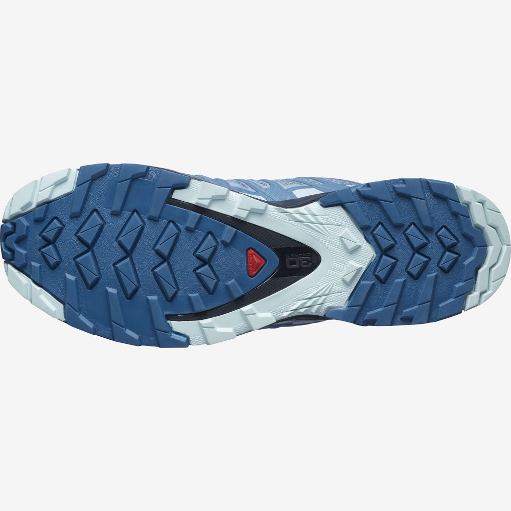 Women's Salomon XA PRO 3D v8 Trail Running Shoes Blue | YGXT-90234