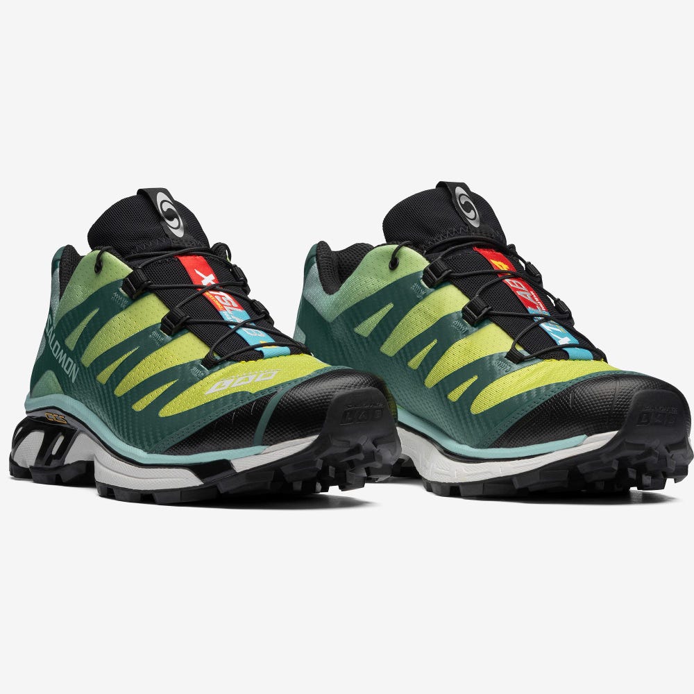 Women's Salomon XT-4 ADVANCED Sneakers Turquoise/Light Yellow | XCLS-13795