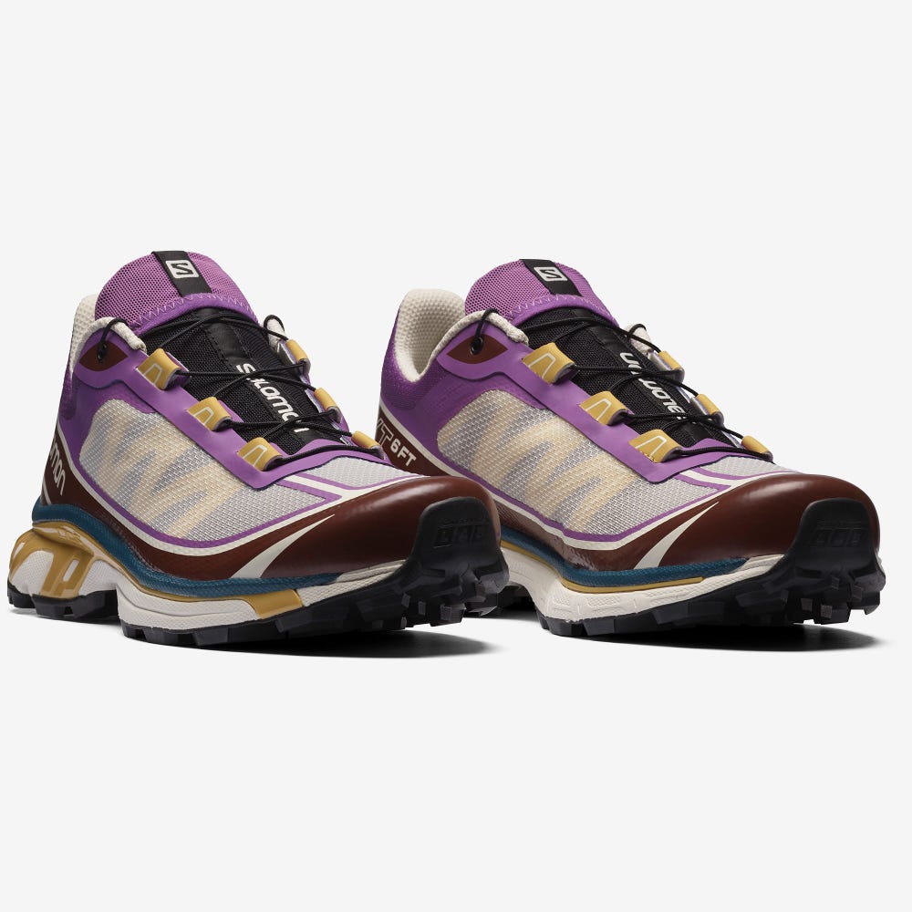 Women's Salomon XT-6 FT Sneakers Royal Purple/Chocolate | DLVF-96305