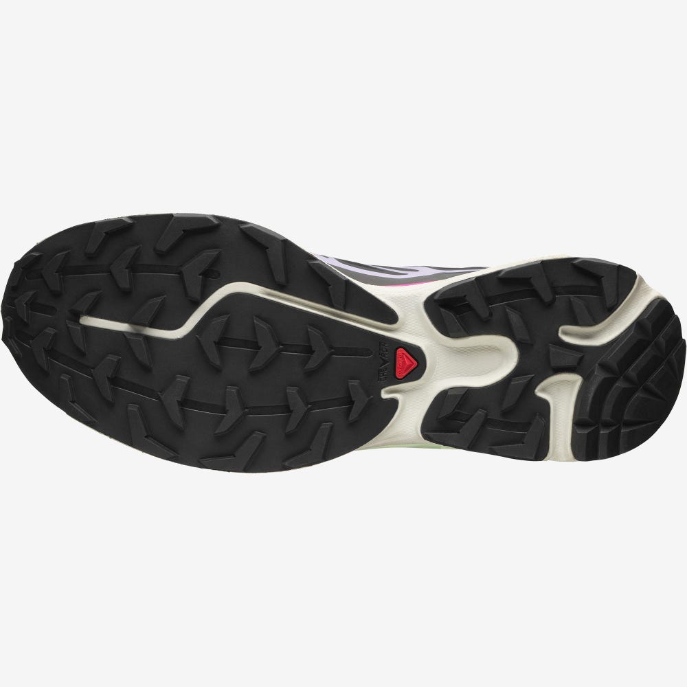 Women's Salomon XT-6 Sneakers Black/Lavender | CFIB-50396