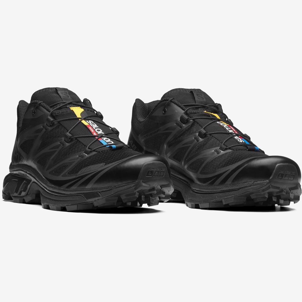 Women's Salomon XT-6 Sneakers Black | VJHM-72360