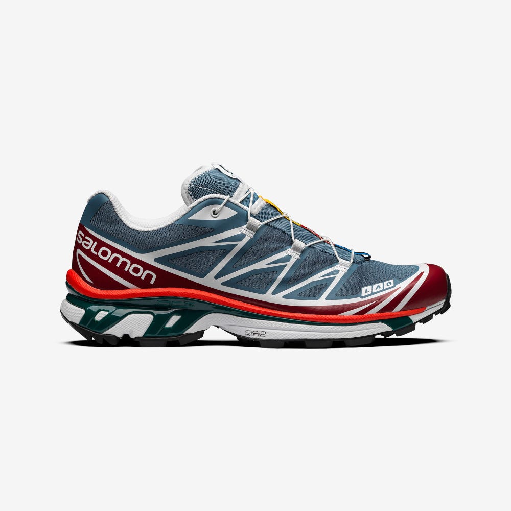 Women\'s Salomon XT-6 Sneakers Blue/White/Pink | HOTV-81439