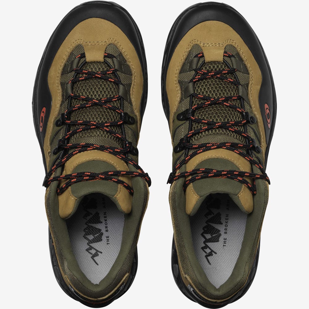 Women's Salomon XT-QUEST 2 FOR THE BROKEN ARM Sneakers Brown/Olive/Orange | IEDA-82571