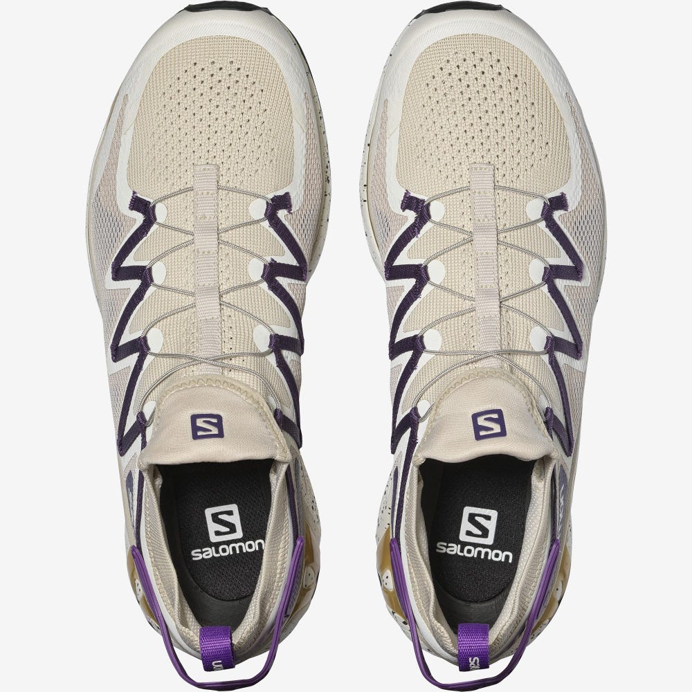 Women's Salomon XT-RUSH Sneakers Beige/Purple/Gold | JFIP-63218