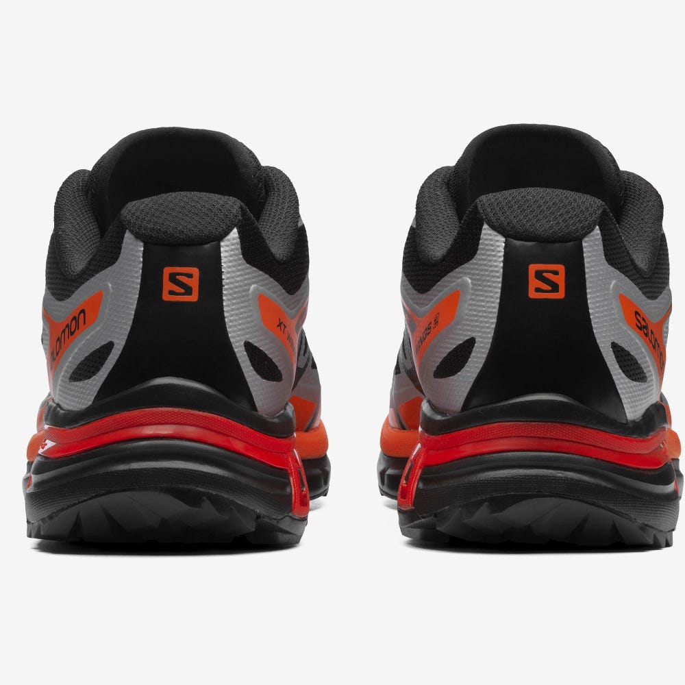 Women's Salomon XT-WINGS 2 Sneakers Black/Silver/Orange | GQBO-94713