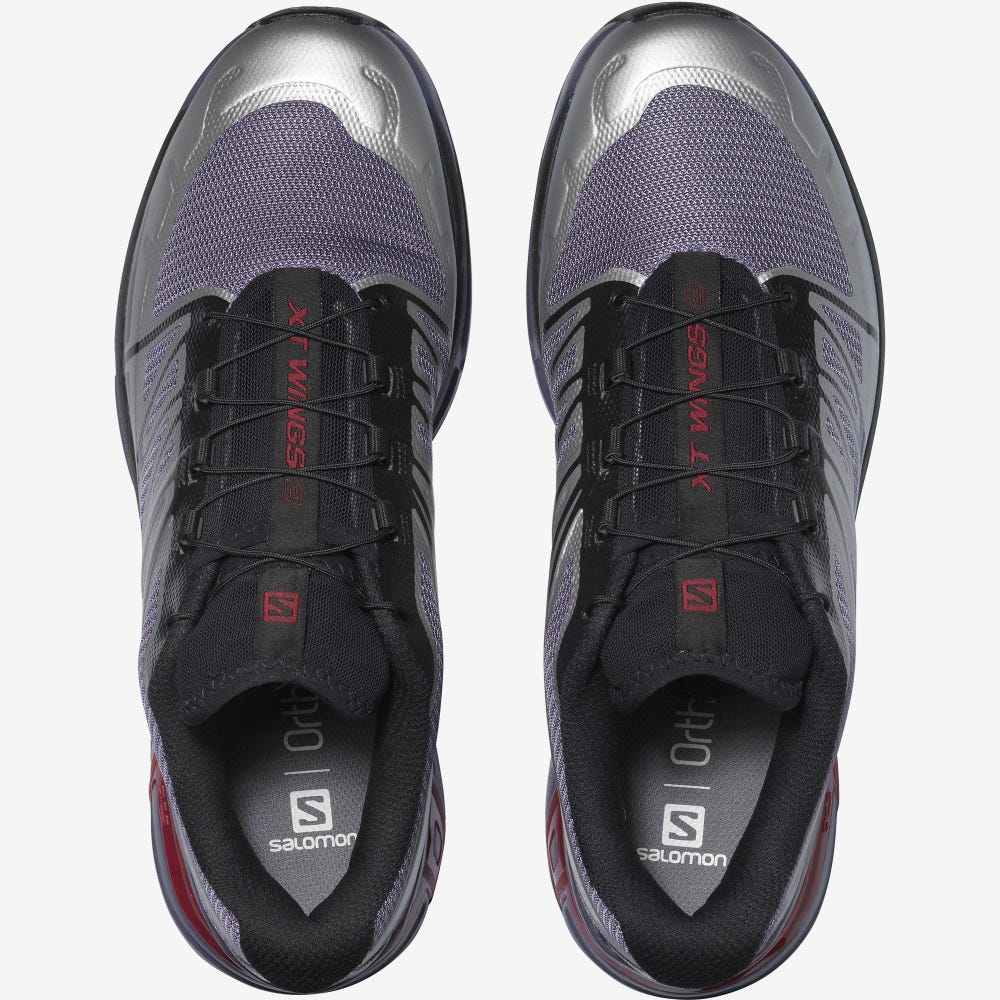 Women's Salomon XT-WINGS 2 Sneakers Black/Red | RCGY-61970