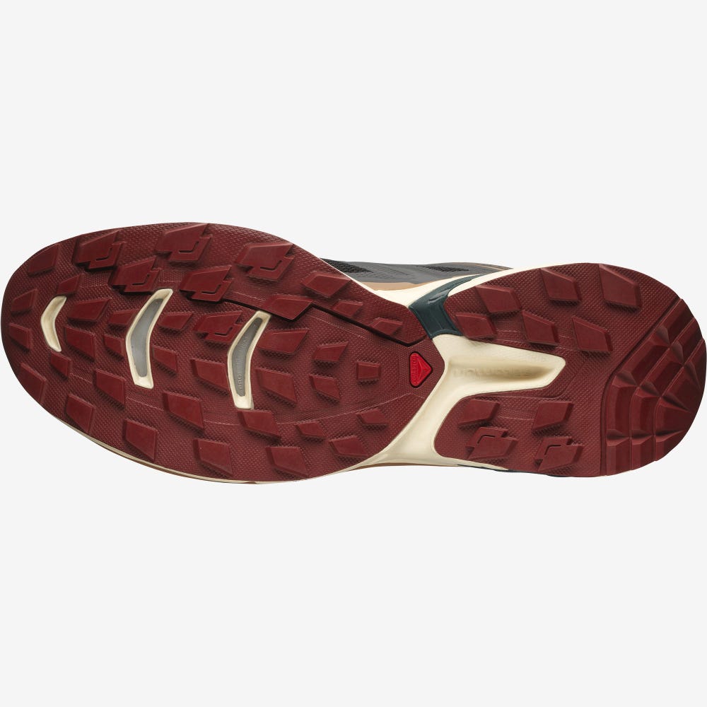 Women's Salomon XT-WINGS 2 Sneakers Black/Brown/Deep Green | RKHL-03856