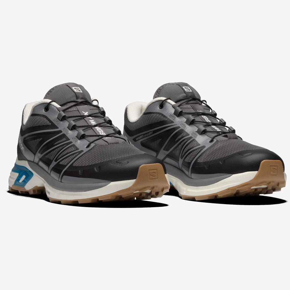 Women's Salomon XT-WINGS 2 Sneakers Grey/Light Yellow/Blue | IMCE-50382