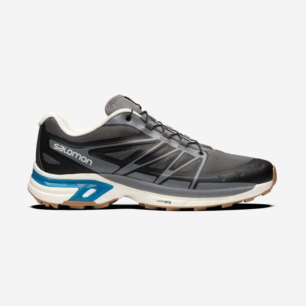 Women\'s Salomon XT-WINGS 2 Sneakers Grey/Light Yellow/Blue | IMCE-50382