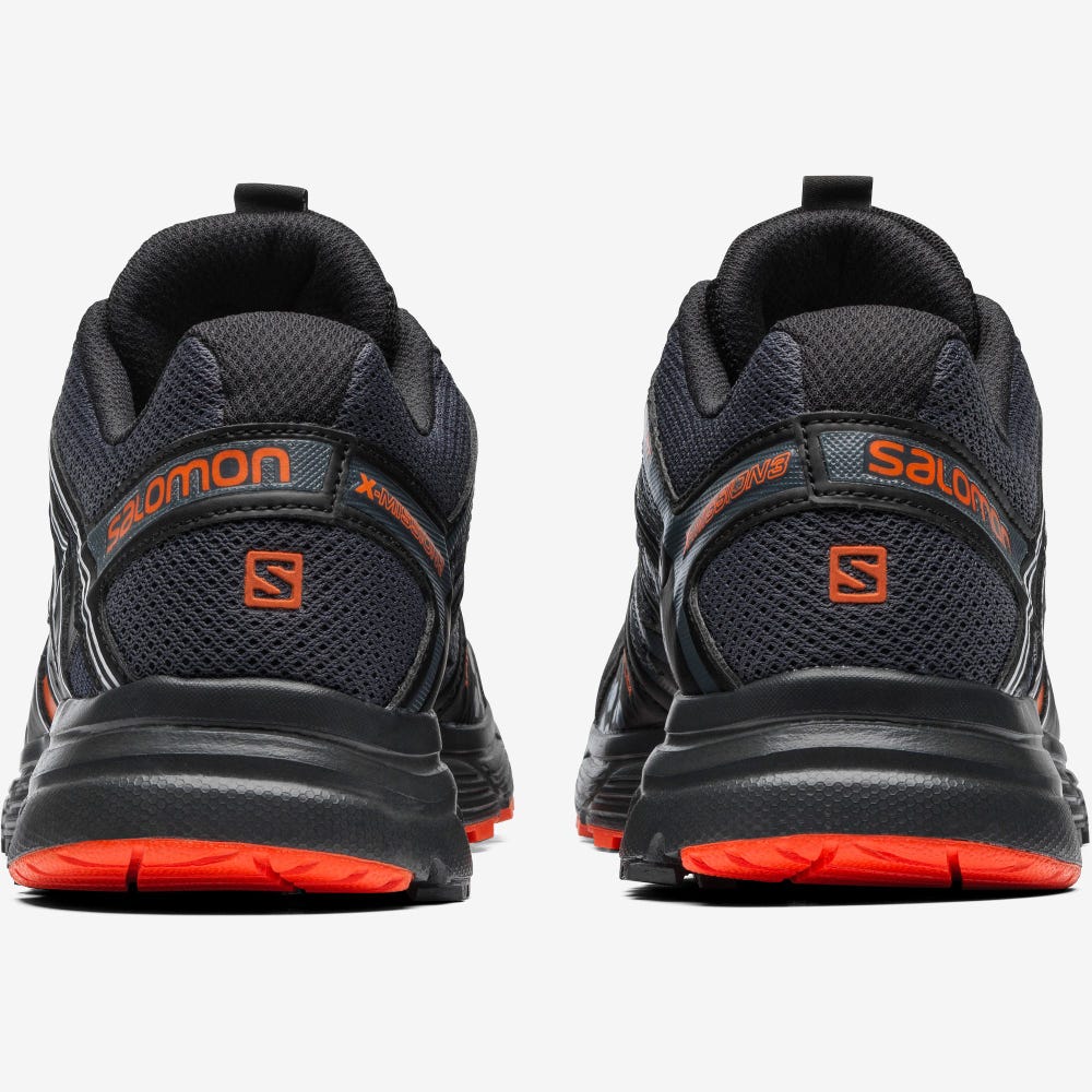 Women's Salomon X-MISSION 3 Sneakers Black/Red Orange | ZXJP-60589