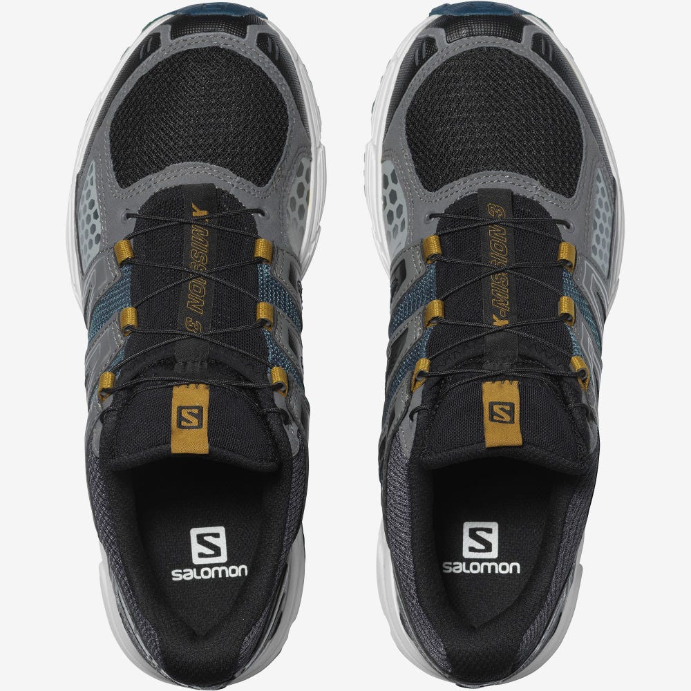 Women's Salomon X-MISSION 3 Sneakers Grey/Blue | WCKN-51738