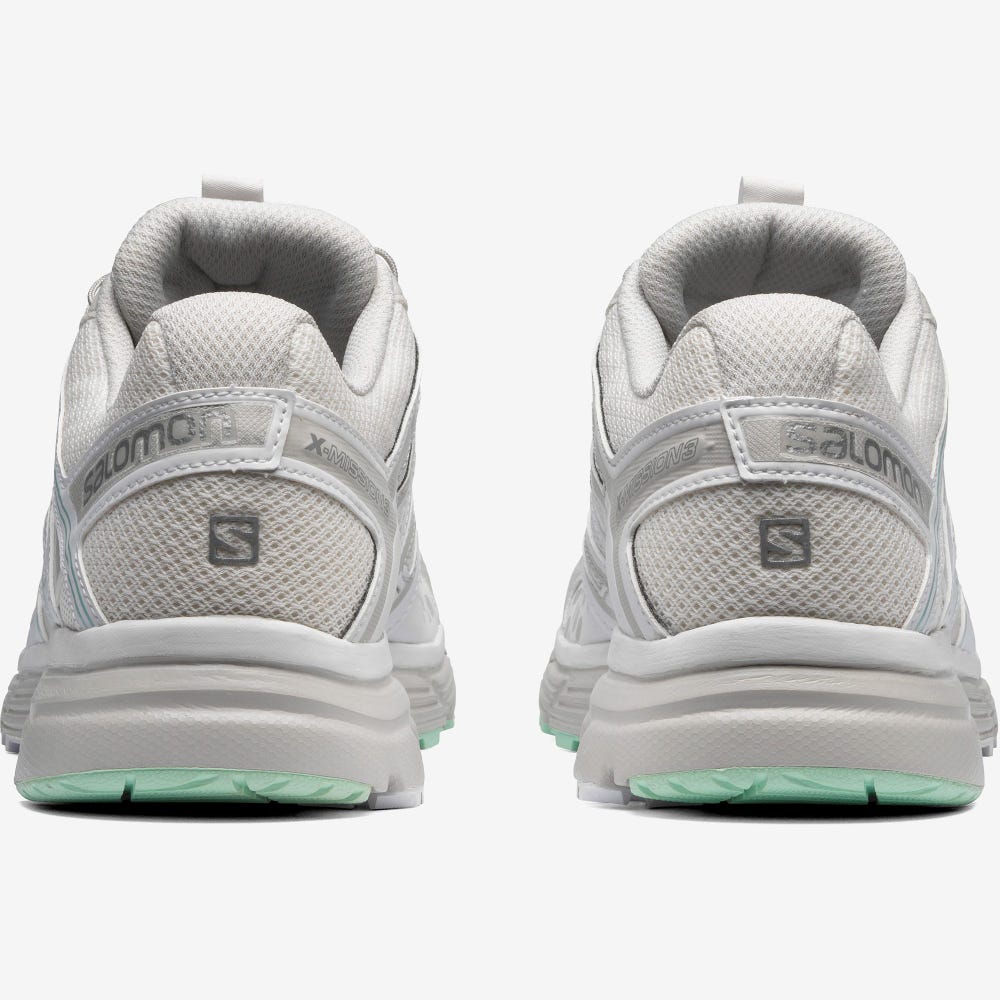 Women's Salomon X-MISSION 3 Sneakers White/Silver Metal | RZBT-30267
