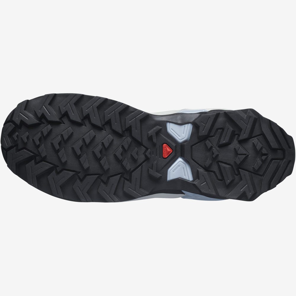 Women's Salomon X RAISE 2 GORE-TEX Hiking Shoes Navy/Blue | AQYO-51428