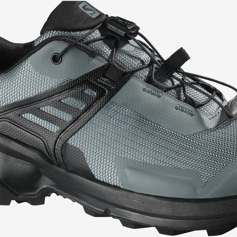 Women's Salomon X RAISE Hiking Shoes Grey/Black | TPYE-02916