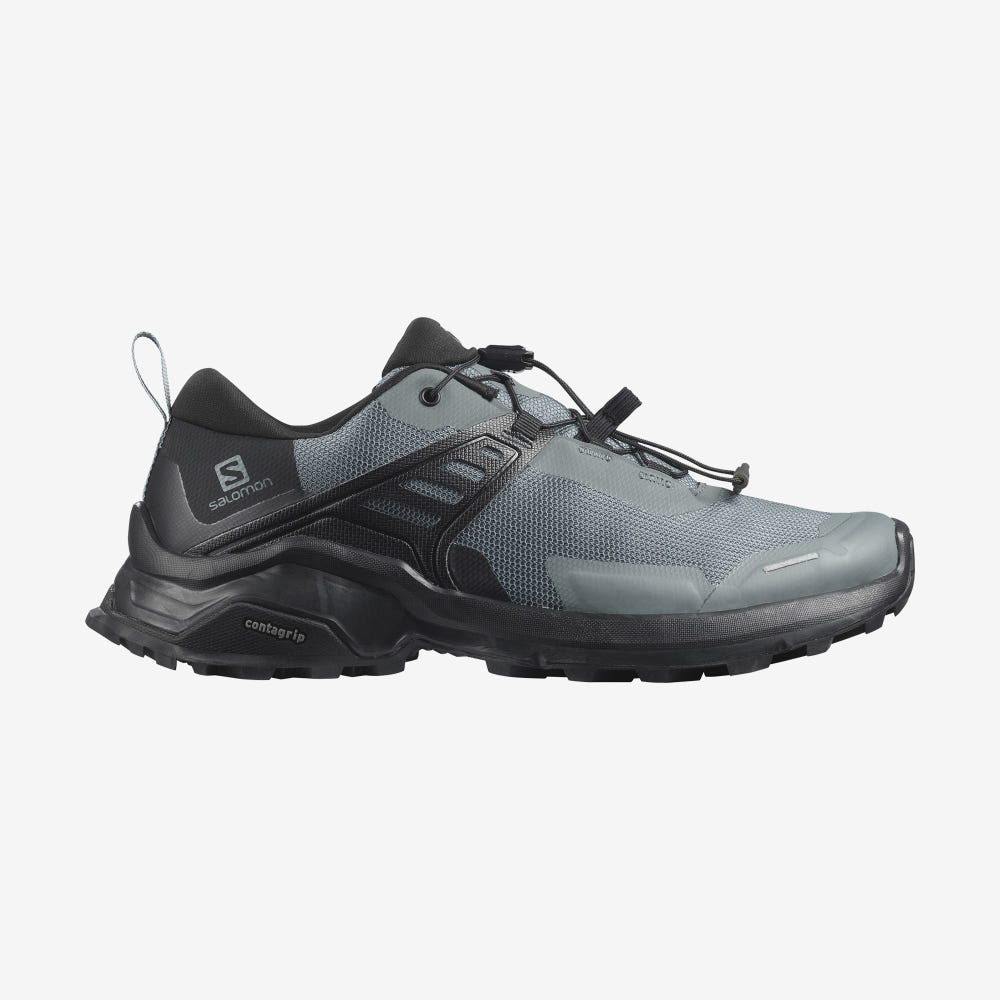 Women\'s Salomon X RAISE Hiking Shoes Grey/Black | TPYE-02916