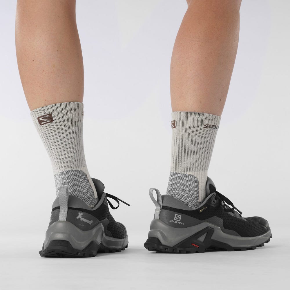 Women's Salomon X REVEAL 2 GORE-TEX Hiking Shoes Black | EUGJ-97681