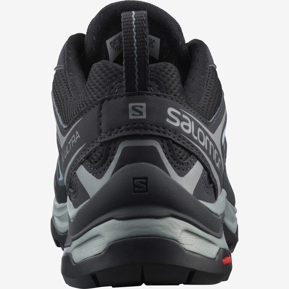 Women's Salomon X ULTRA 3 Hiking Shoes Grey/Blue | EKWG-89356