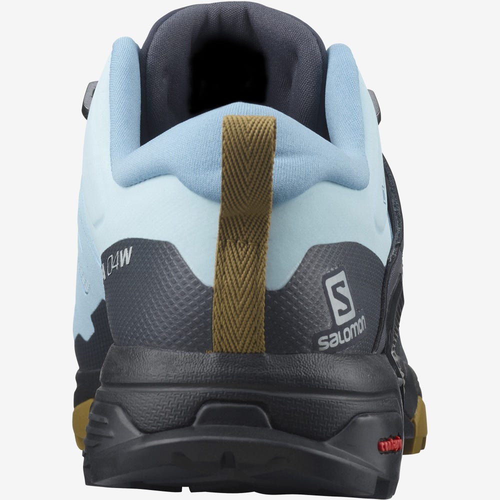 Women's Salomon X ULTRA 4 GORE-TEX Hiking Shoes Blue/Black | ADJI-05127
