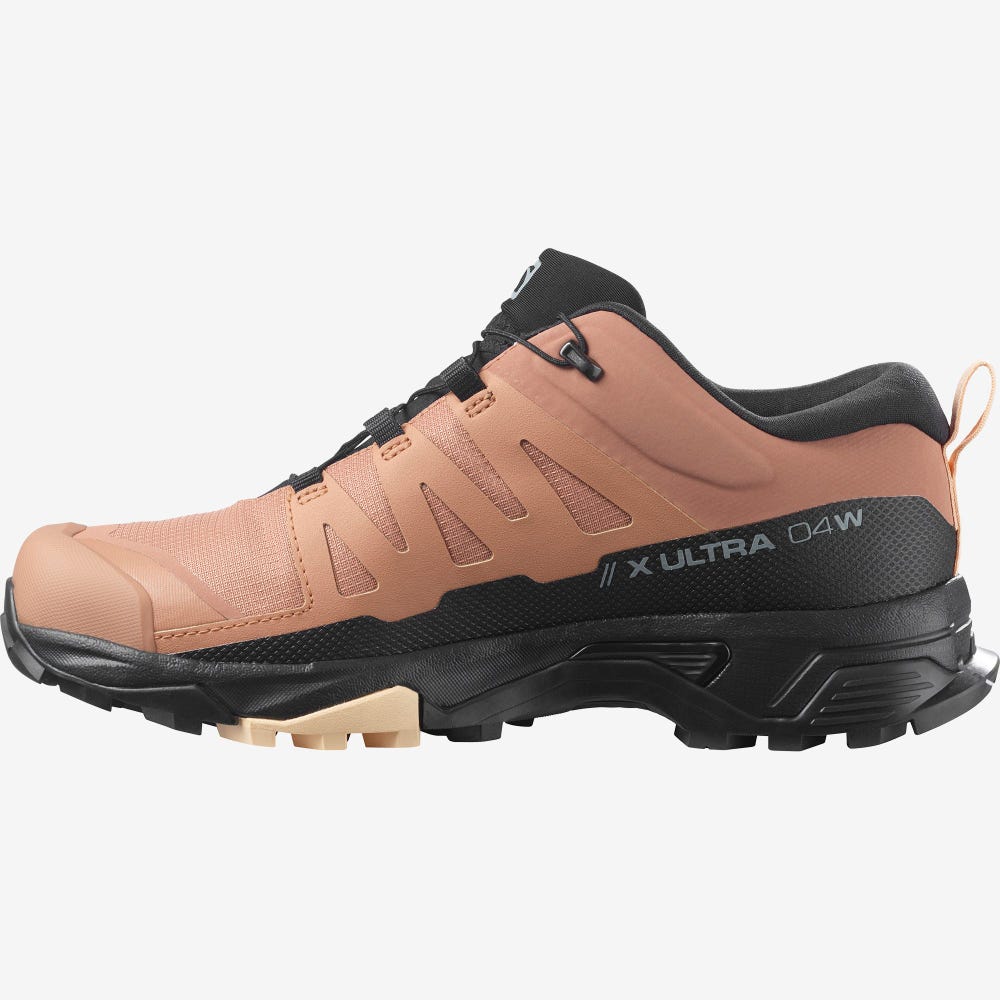 Women's Salomon X ULTRA 4 GORE-TEX Hiking Shoes Beige/Black/Cream | LKBC-76915