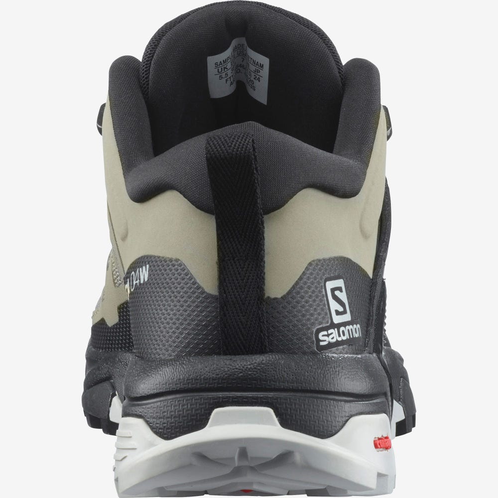 Women's Salomon X ULTRA 4 Hiking Shoes Olive/Black | WUKO-42607