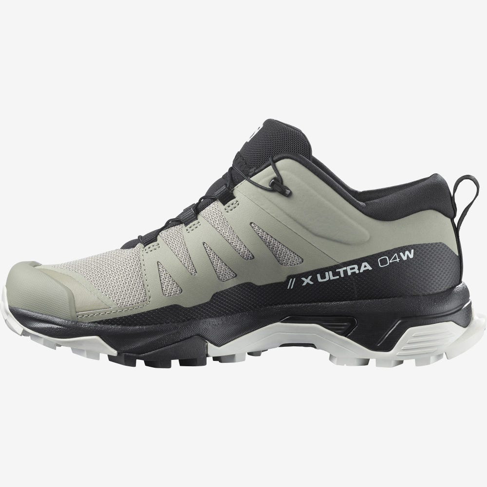 Women's Salomon X ULTRA 4 Hiking Shoes Olive/Black | WUKO-42607