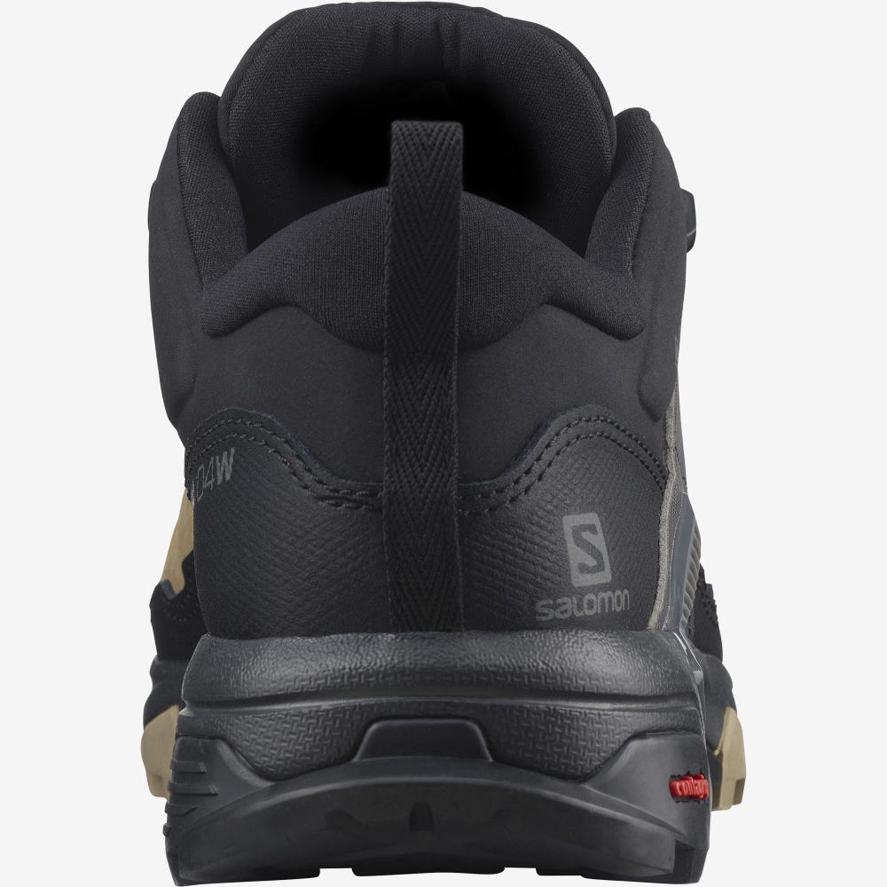 Women's Salomon X ULTRA 4 LEATHER GORE-TEX Hiking Shoes Brown/Black | RLGV-08296