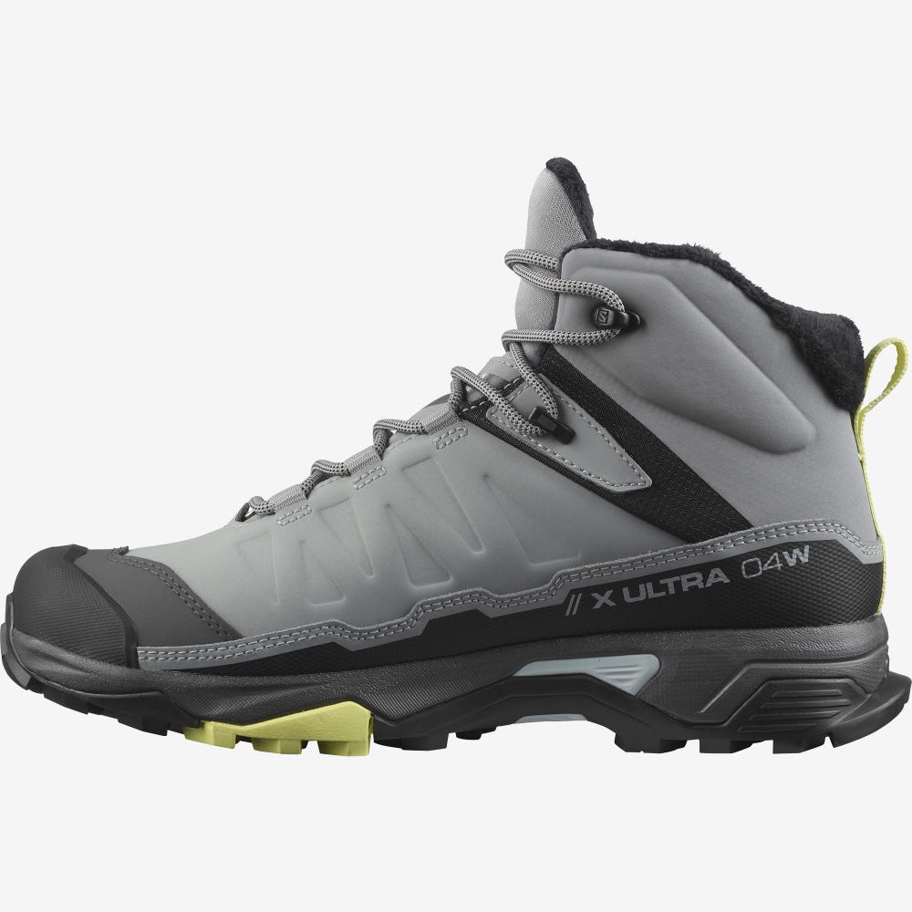 Women's Salomon X ULTRA 4 MID WINTER THINSULATE™ CLIMASALOMON™ WATERPROOF Winter Boots Black | OXBS-27415