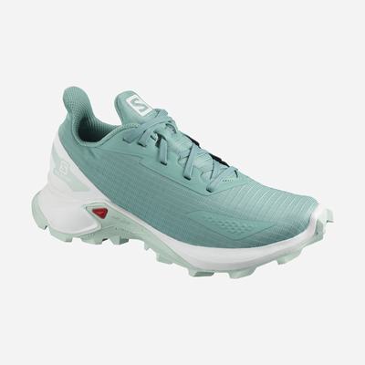 Kids' Salomon ALPHACROSS BLAST Trail Running Shoes White | TLDC-31890