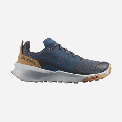 Kids' Salomon PATROL Hiking Boots Grey/Blue/Brown | SPME-13826