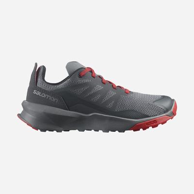 Kids' Salomon PATROL Hiking Boots Grey/Red | LHMV-47692