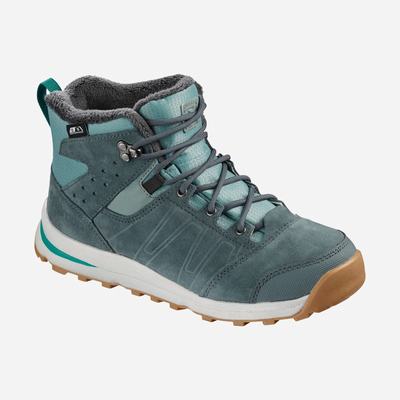 Kids' Salomon UTILITY TS CSWP J Hiking Boots Green | TDCH-39620