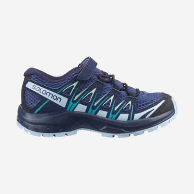 Kids' Salomon XA PRO 3D K Trail Running Shoes Blue Indigo/Blue/Turquoise | AKFR-67451