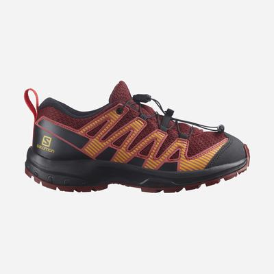 Kids' Salomon XA PRO V8 Trail Running Shoes Red/Black/Red | UZAD-31470