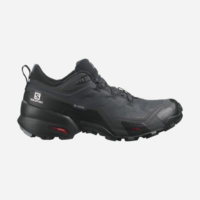 Men's Salomon CROSS HIKE GORE-TEX Hiking Shoes Black | EPQC-03679