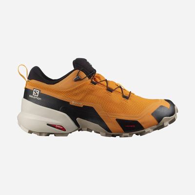 Men's Salomon CROSS HIKE GORE-TEX Hiking Shoes Grey/Black | HAGV-53014