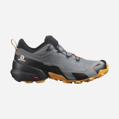 Men's Salomon CROSS HIKE GORE-TEX Hiking Shoes Khaki | IJRB-57024