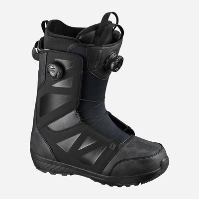 Men's Salomon LAUNCH BOA SJ BOA Snowboard Boots Black | QUEC-53869