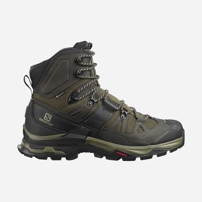 Men's Salomon QUEST 4 GORE-TEX Hiking Boots Olive | KPZJ-56487